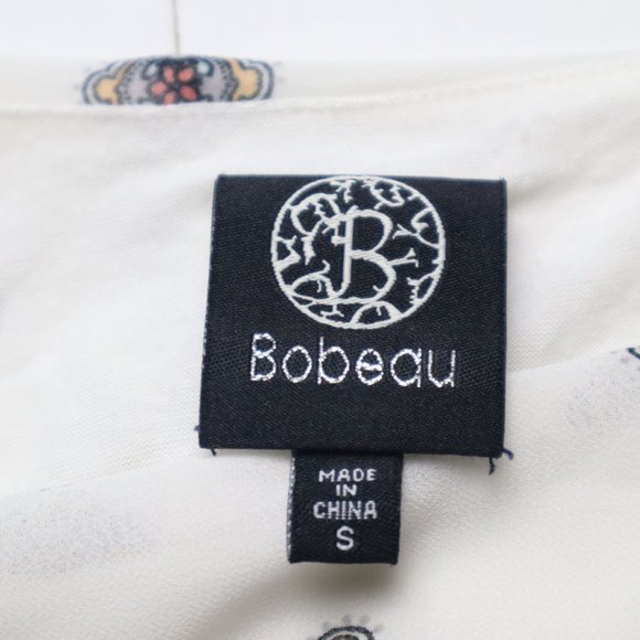 BOBEAU SLEEVELESS TOP  ELASTIC WAIST  CREW NECK SIZE S BOHO - Picture 2 of 8